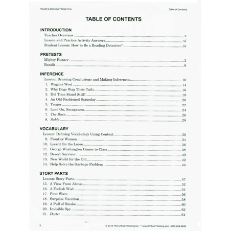 Reading Detective Beginning Grades 3-4