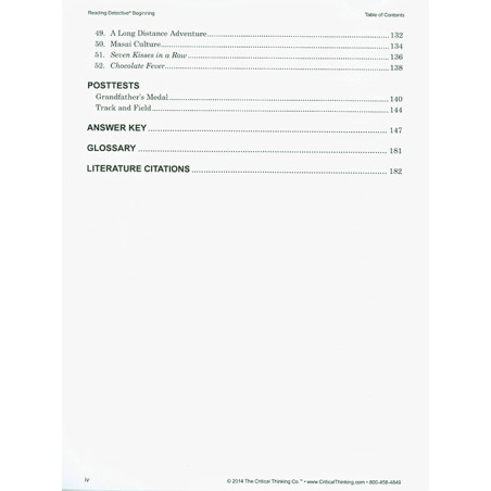 Reading Detective Beginning Grades 3-4