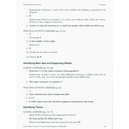 Reading Detective Beginning Grades 3-4