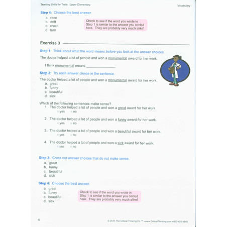 Thinking Skills for Tests: Upper Elementary Grades 3-5
