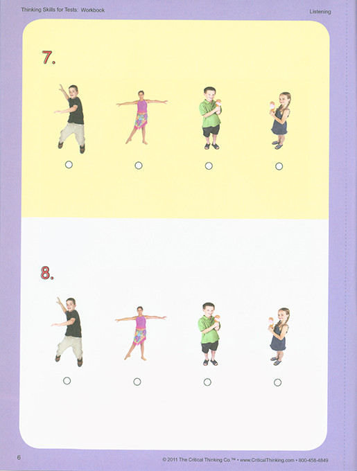 Thinking Skills for Tests Early Learning Workbook (PreK-2)