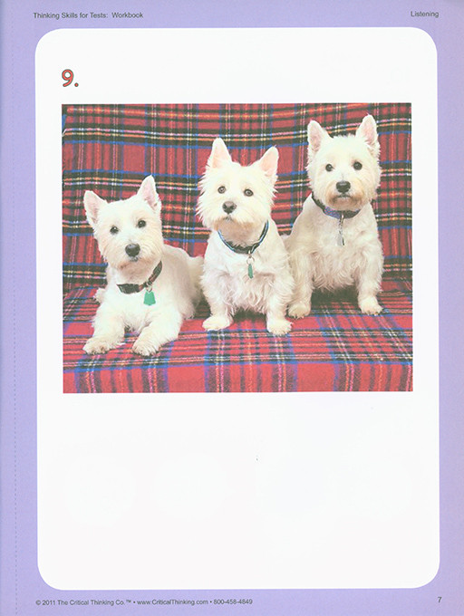 Thinking Skills for Tests Early Learning Workbook (PreK-2)