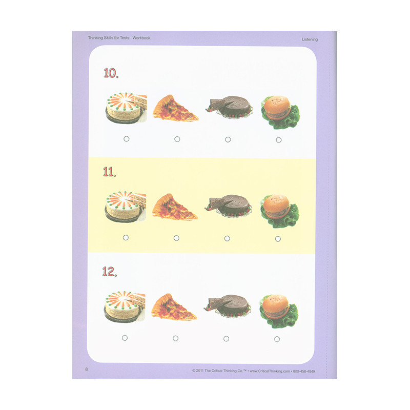 Thinking Skills for Tests Early Learning Workbook (PreK-2)