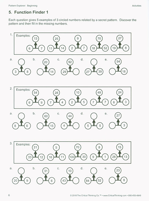 Pattern Explorer - Beginning (Grades 3-4)