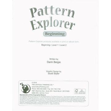 Pattern Explorer - Beginning (Grades 3-4)