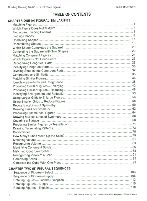 Building Thinking Skills Level 3 Figural (Grades 7-12)