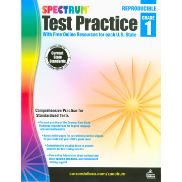 Spectrum Test Practice Workbook Grade 1