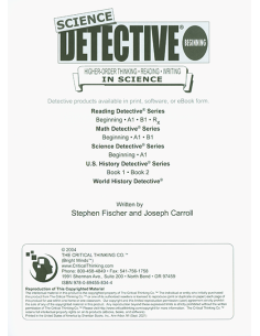 Science Detective Beginning - Grades 3-4