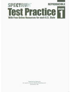 Spectrum Test Practice Workbook Grade 1