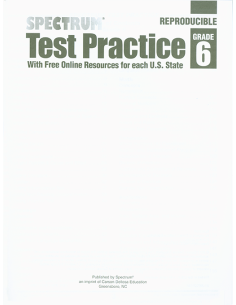 Spectrum Test Practice Workbook Grade 6
