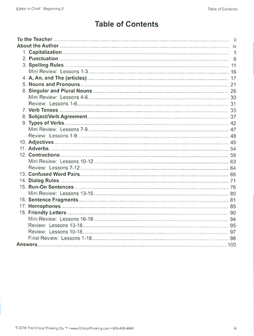 Editor in Chief Beginning 2 - Grades 3-4