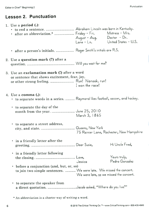 Editor in Chief Beginning 2 - Grades 3-4