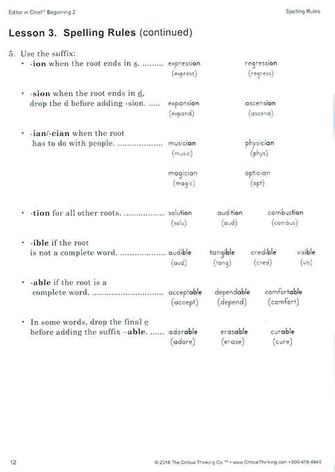 Editor in Chief Beginning 2 - Grades 3-4