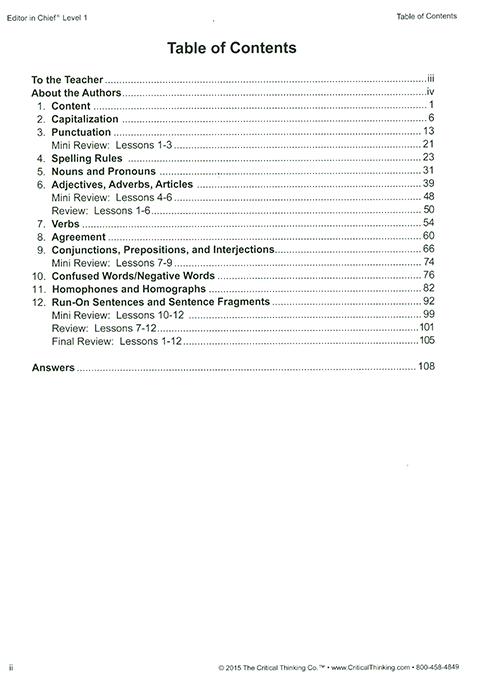 Editor in Chief Level 1 - Grades 4-5