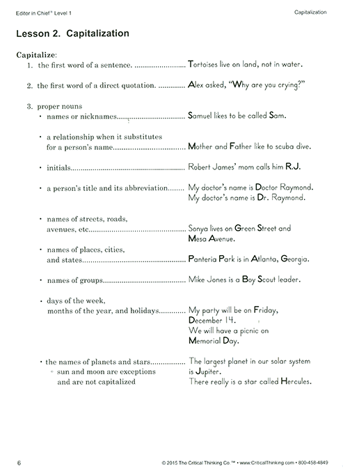 Editor in Chief Level 1 - Grades 4-5