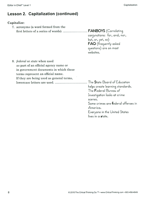 Editor in Chief Level 1 - Grades 4-5