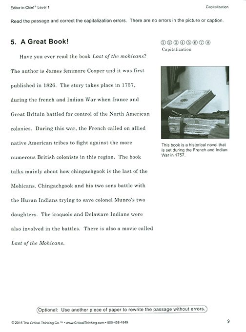 Editor in Chief Level 1 - Grades 4-5