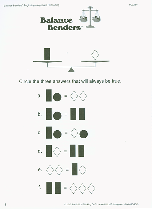 Balance Benders - Beginning (Grades 2-6)