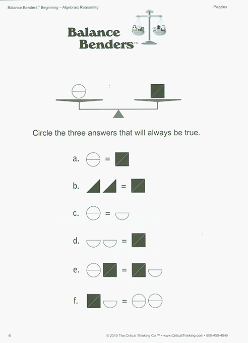 Balance Benders - Beginning (Grades 2-6)