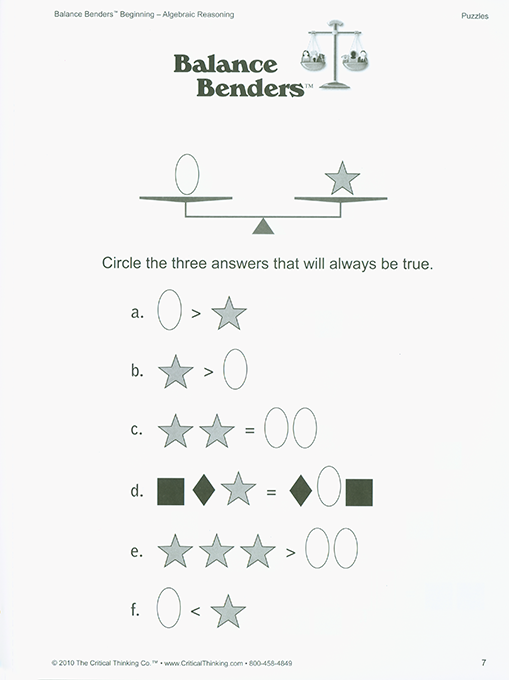 Balance Benders - Beginning (Grades 2-6)