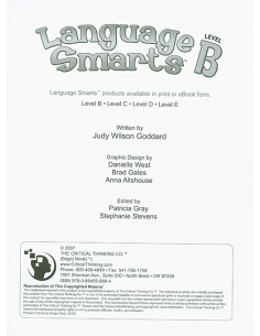 Language Smarts Level B - Grade 1