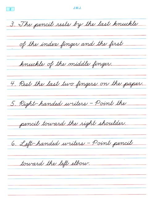 Better Handwriting for Young Catholics