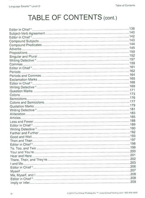 Language Smarts Level D - Grade 3