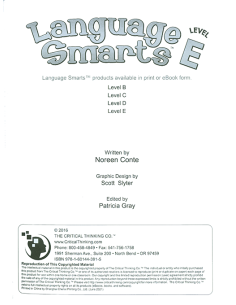 Language Smarts Level E - Grade 4