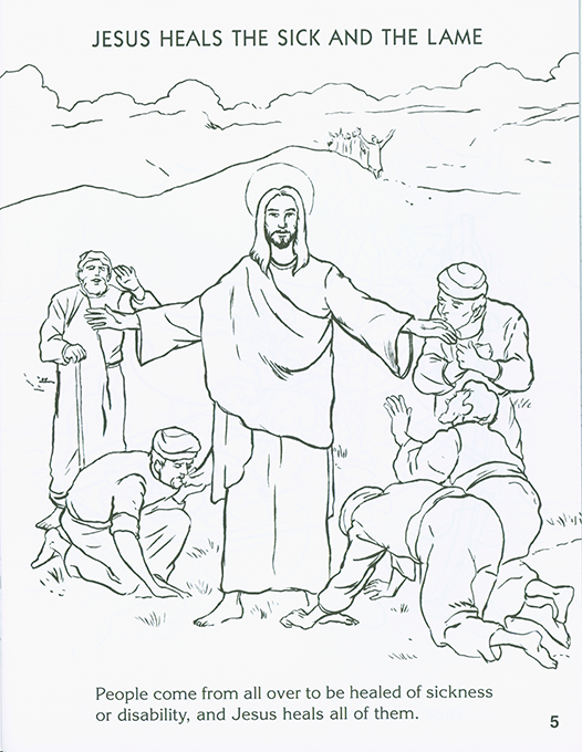 Miracles of Jesus Coloring Book