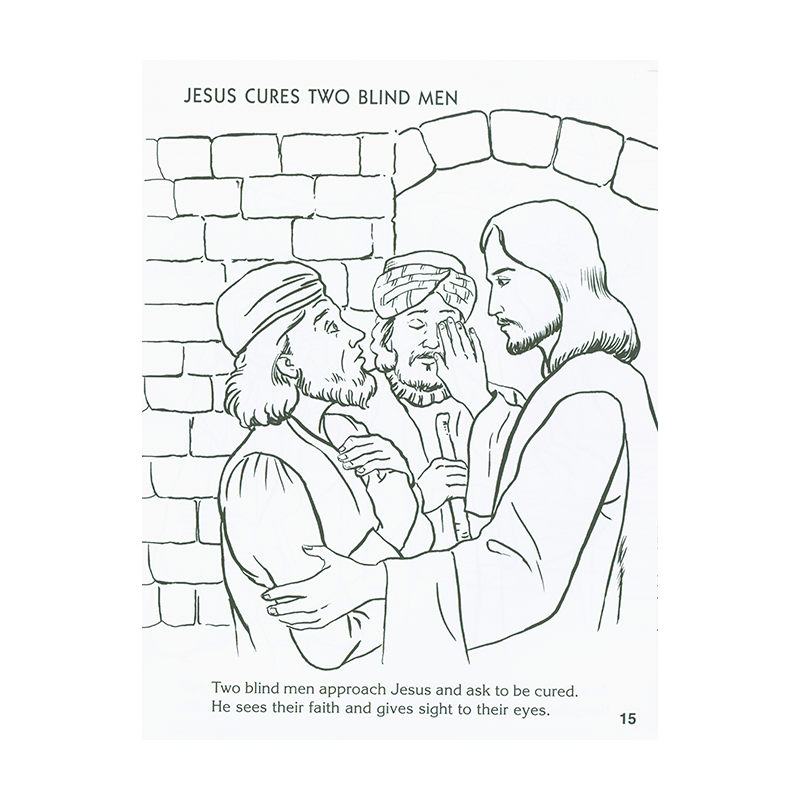Jesus Heals The Sick Boy Coloring Page