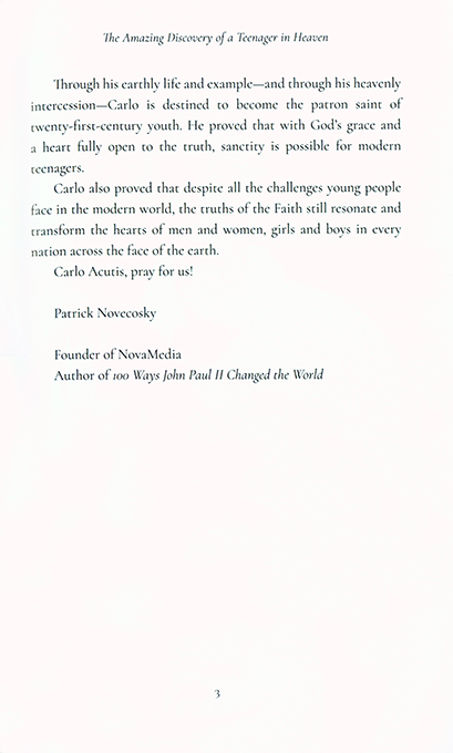 Bl. Carlo Acutis: The Amazing Discovery of a Teenager in Heaven