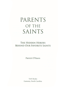 Parents of the Saints: The Hidden Heroes Behind Our Favorite Saints