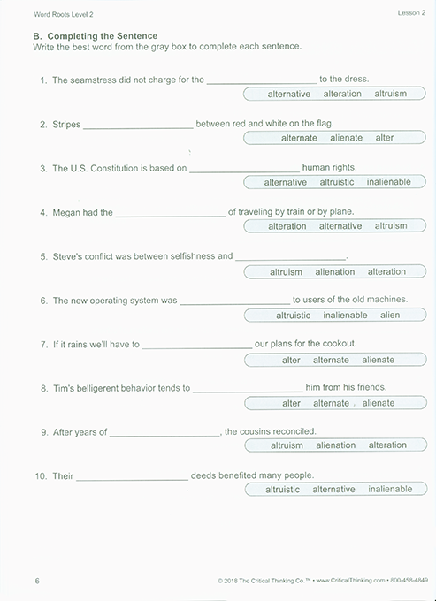 Word Roots Level 2 (Grades 5-12+)
