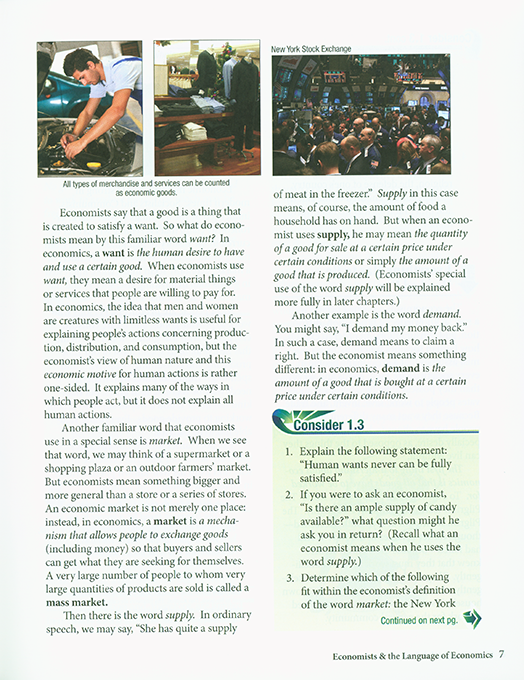 Economics Work and Prosperity 3rd Ed.