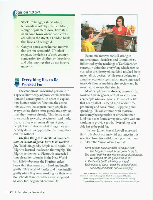 Economics Work and Prosperity 3rd Ed.