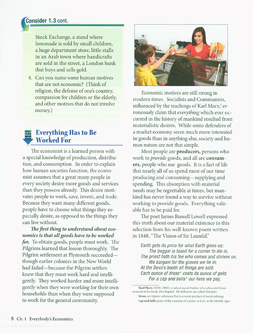 Economics Work and Prosperity 3rd Ed.