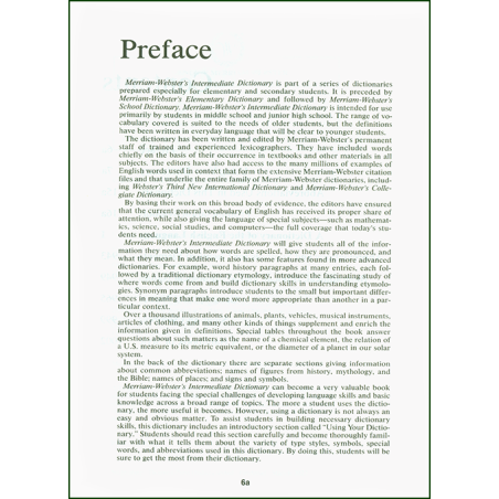 Merriam-Webster's Intermediate Dictionary (Grades 6-8) Merriam-Webster's Intermediate Dictionary (Grades 6-8)