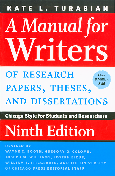 A Manual for Writers 9th Edition