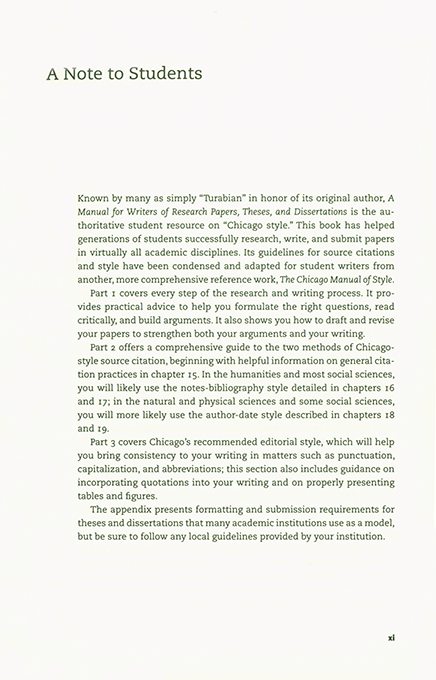 A Manual for Writers 9th Edition