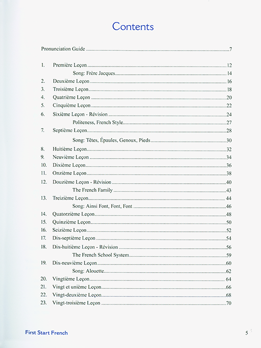 First Start French I Student Wkbk