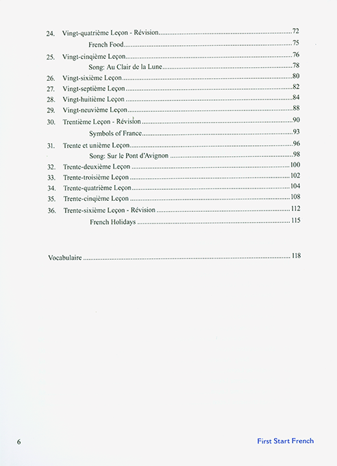 First Start French I Student Wkbk