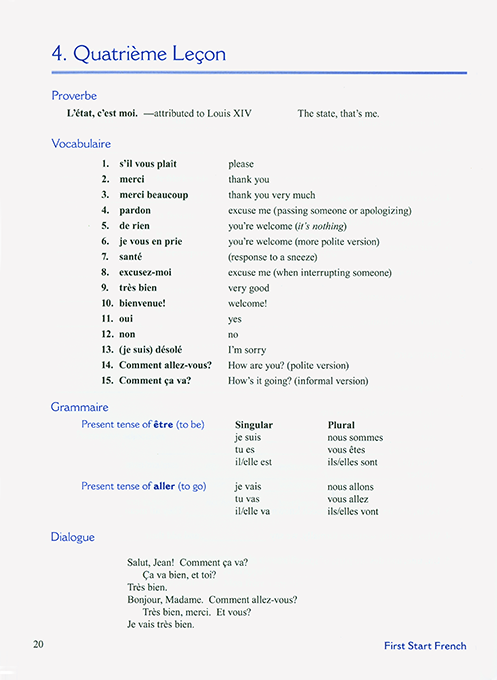 First Start French I Student Wkbk