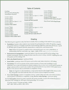 F F Latin Test & Quiz Booklet