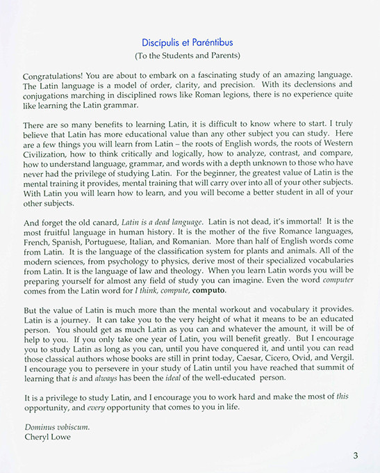 First Form Latin Student Text