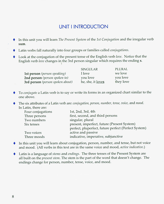 First Form Latin Student Text