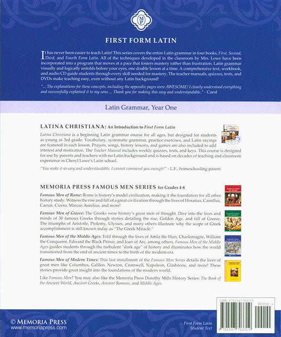 First Form Latin Student Text