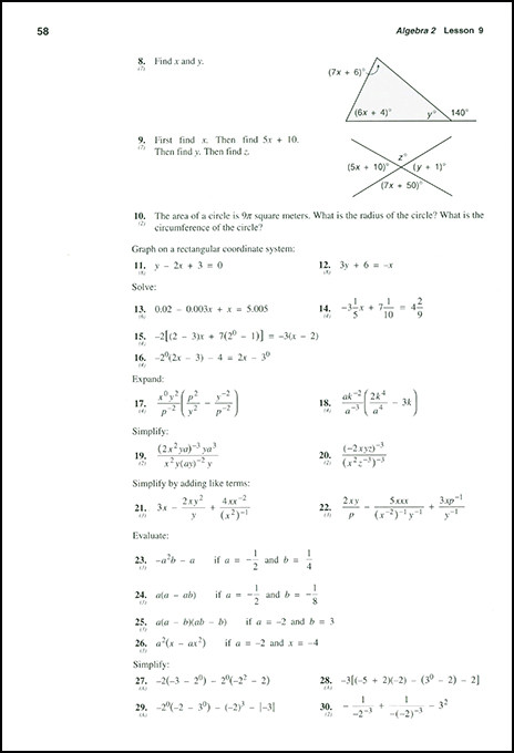 Saxon Algebra 2 (3rd Ed) Text (New)