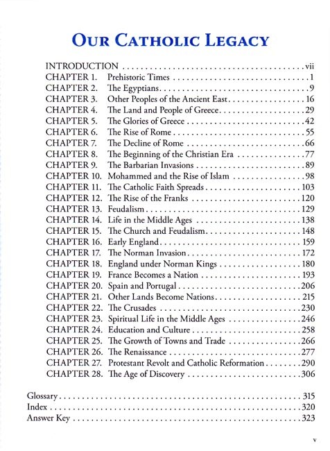 Our Catholic Legacy Vol. 1