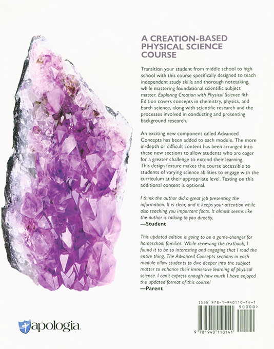 Exploring Creation with Physical Science Text Book (4th Ed.)