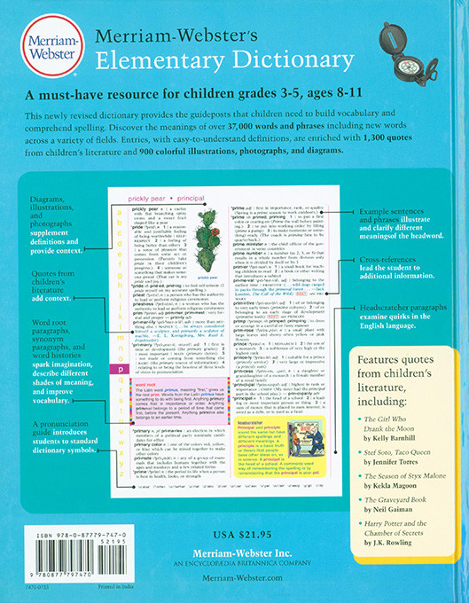 Merriam-Webster's Elementary Dictionary (Grades 3-5)